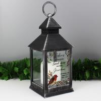 Personalised Robins Appear Memorial Black Lantern Extra Image 2 Preview